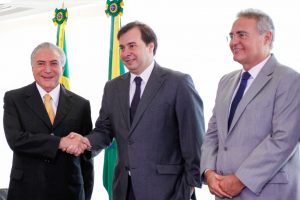 residente em Exercício Michel Temer recebe o Presidente da Câmara dos Deputados Federais, Deputado Rodrigo Maia; Presidente do Senado Federal, Renan Calheiros e o Secretário de Governo, Geddel Vieira Lima (Brasília - DF, 14/07/2016) Foto: Beto Barata/PR