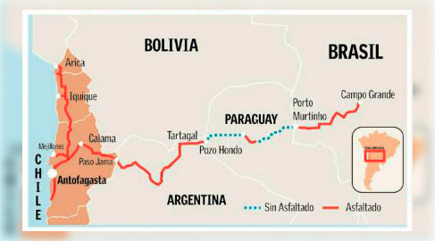 Diagnóstico da Rota está mapeado e projeto segue a todo vapor/ Gráfico: reprodução/ Jornal El Mercado de Antofagasta
